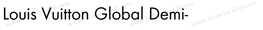 Louis Vuitton Global Demi字体转换